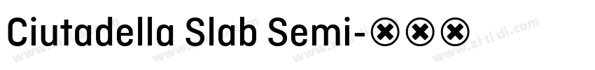 Ciutadella Slab Semi字体转换 Ciutadella Slab Semi字体转换